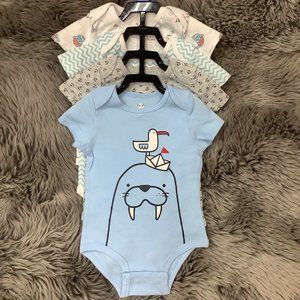 Rococo | Infant Boy's Bodysuit Set | 4 Pack